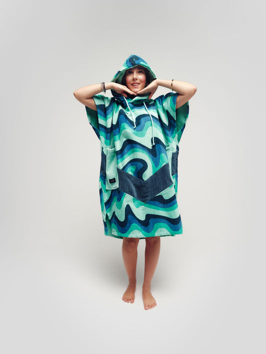 Poncho Junior 9 à 15 ans - Berlin Bleu