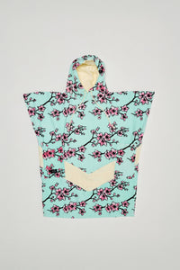 Poncho Junior 9 à 15 ans - Fleurs de cerisier