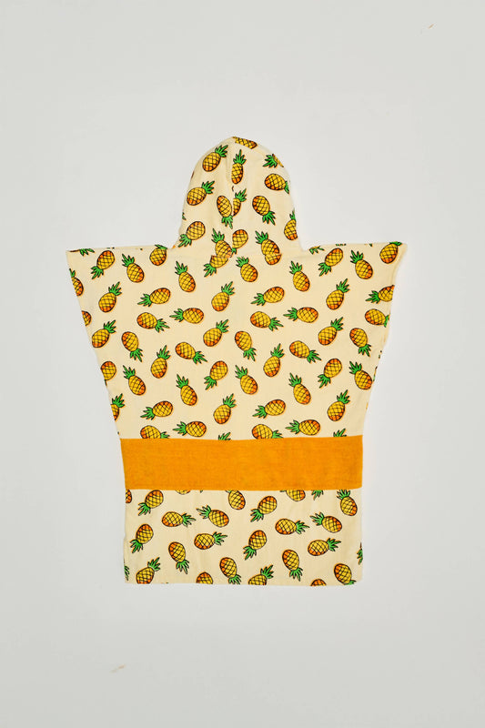 Junior Poncho - Ananas 9-15 jaar