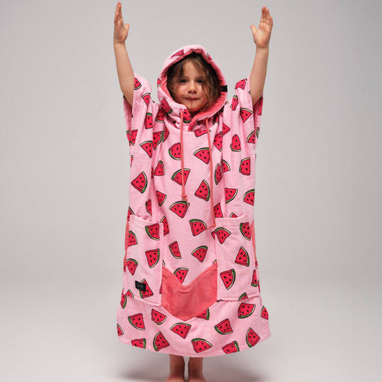 Junior Poncho - Watermeloen 9-15 jaar