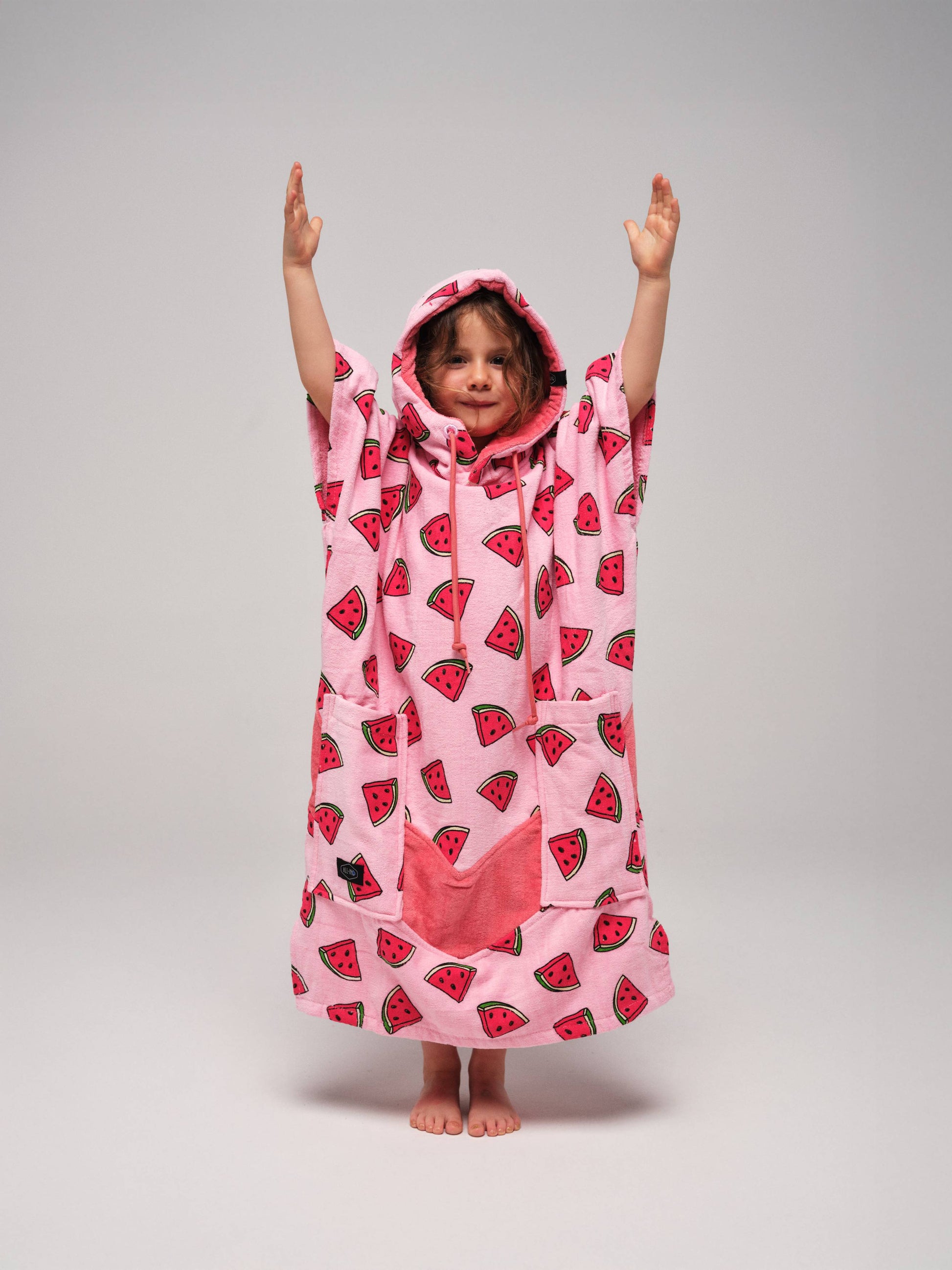 Junior Poncho - Watermeloen 9-15 jaar