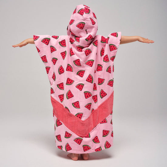 Junior Poncho - Watermeloen 9-15 jaar