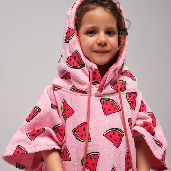 Junior Poncho - Watermeloen 9-15 jaar