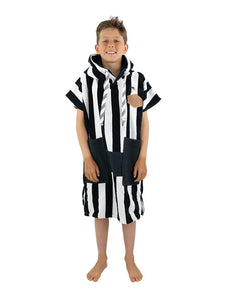 Kids Poncho Jacquard - Good Vibes Black