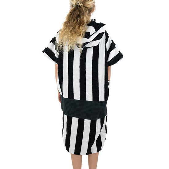Kids Poncho Jacquard - Good Vibes Black 6-9 ans
