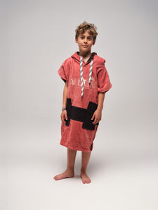 Poncho enfant 6 à 9 ans - gamer brown