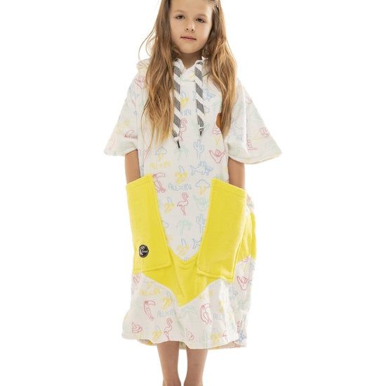 Kids Poncho - Neon / Yellow 6-9 ans