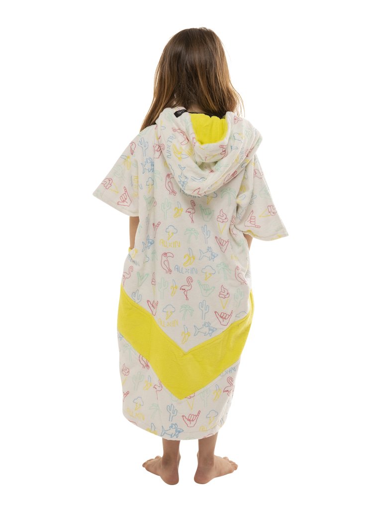 Kids Poncho - Neon / Yellow 6-9 ans