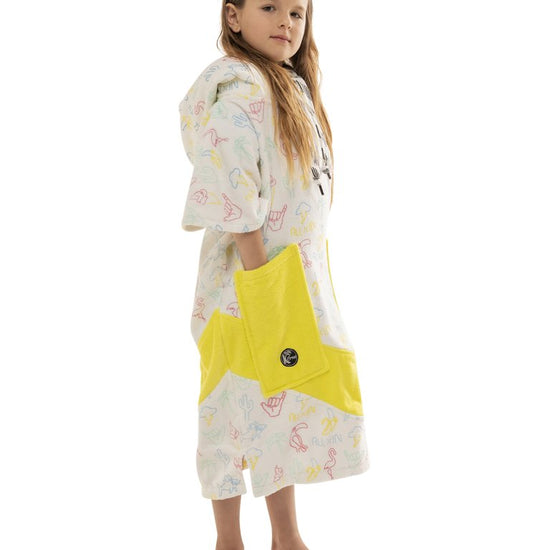 Kids Poncho - Neon / Yellow 6-9 ans