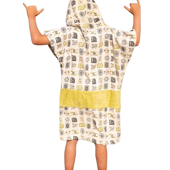 Kids Poncho - Botswana / Green 6-9 ans