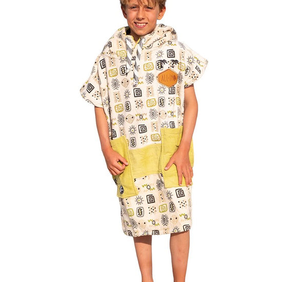Kids Poncho - Botswana / Green 6-9 ans