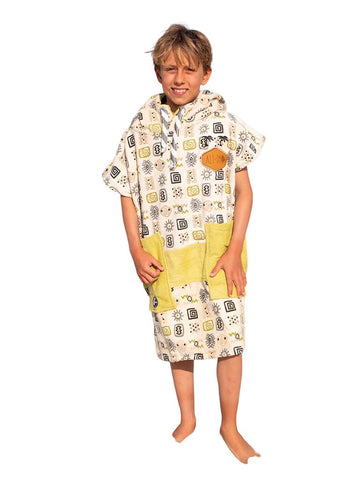 Kids Poncho - Botswana / Green 6-9 ans