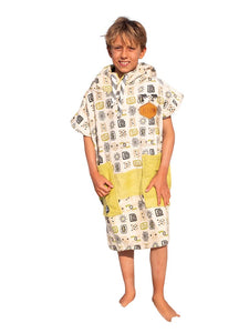 Poncho enfant 6 à 9 ans - Botswana / Vert