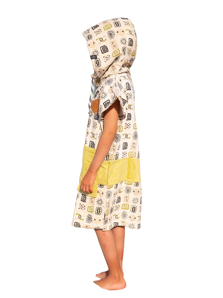 Kids Poncho - Botswana / Green 6-9 ans