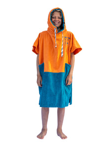 Poncho enfant 6 à 9 ans - Tigre Orange / Navy