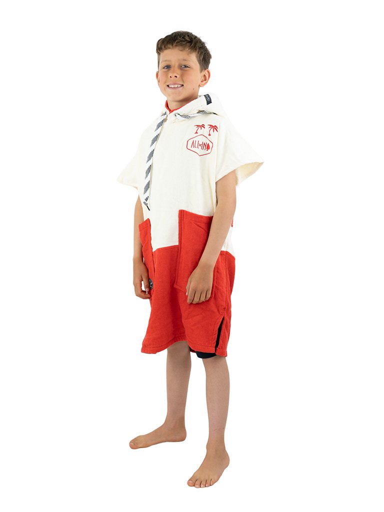 Kids Poncho - Welcome Red 6-9 ans
