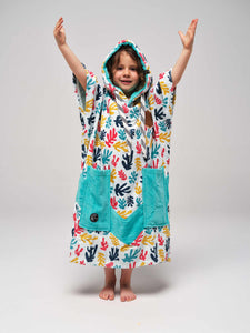 Poncho enfant 6 à 9 ans - Algues