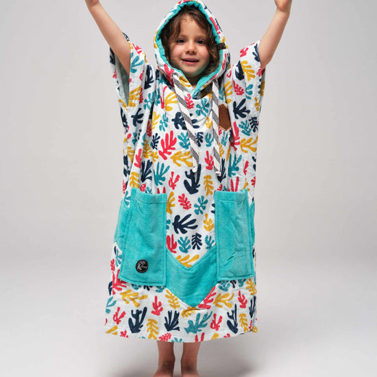 Kids Poncho - Algues 6-9 ans