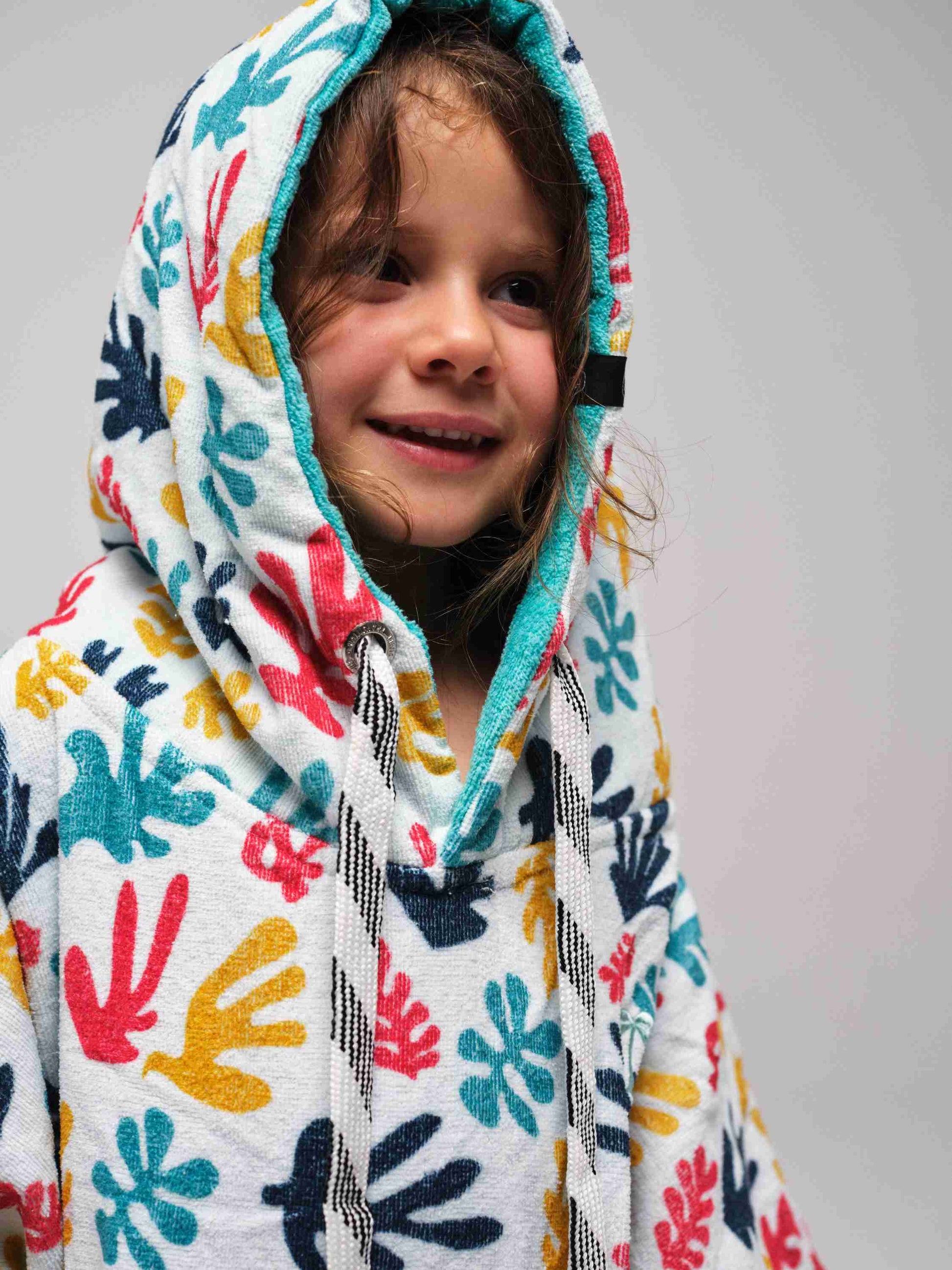Kids Poncho - Algues 6-9 ans