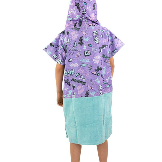 Kids Poncho - Pop 80s Violet 6-9 ans