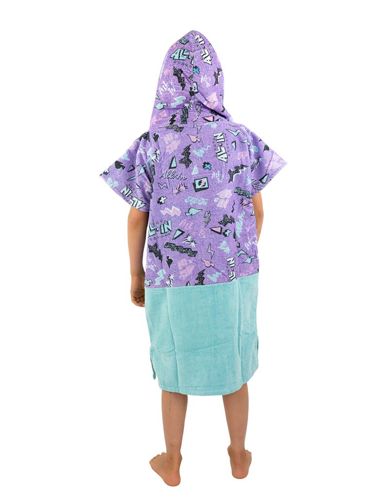 Kids Poncho - Pop 80s Violet 6-9 ans