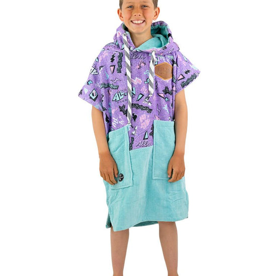 Kids Poncho - Pop 80s Violet 6-9 ans