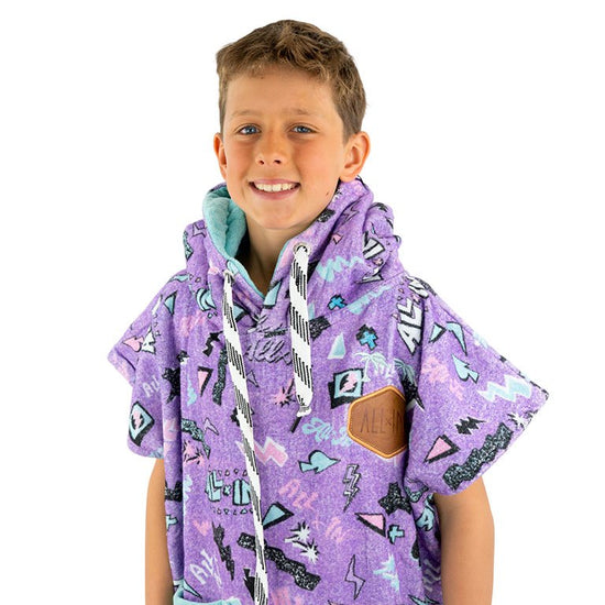 Kids Poncho - Pop 80s Violet 6-9 ans