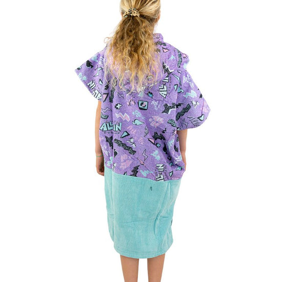 Kids Poncho - Pop 80s Violet 6-9 ans