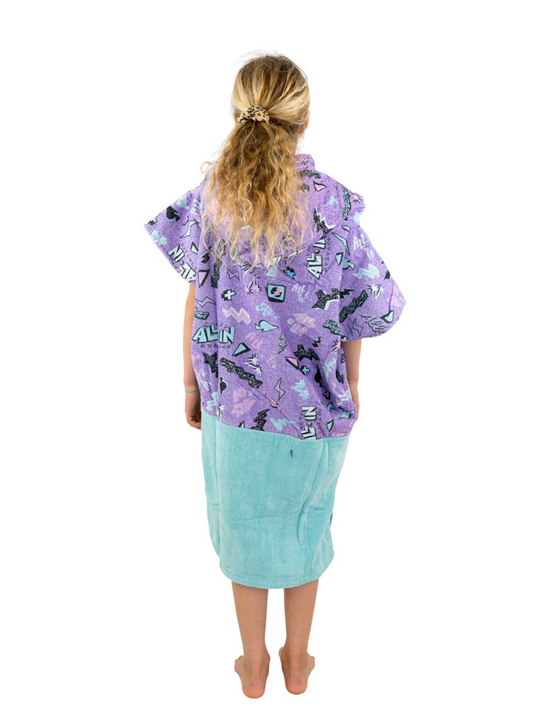 Kids Poncho - Pop 80s Violet 6-9 ans
