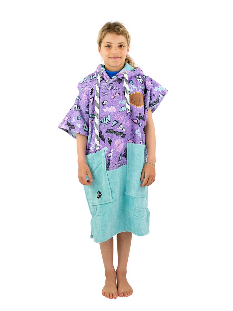 Kids Poncho - Pop 80s Violet 6-9 ans