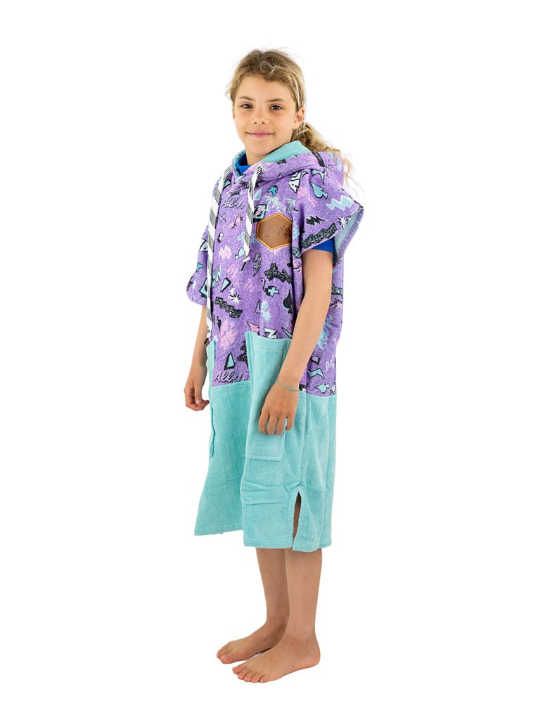 Kids Poncho - Pop 80s Violet 6-9 ans