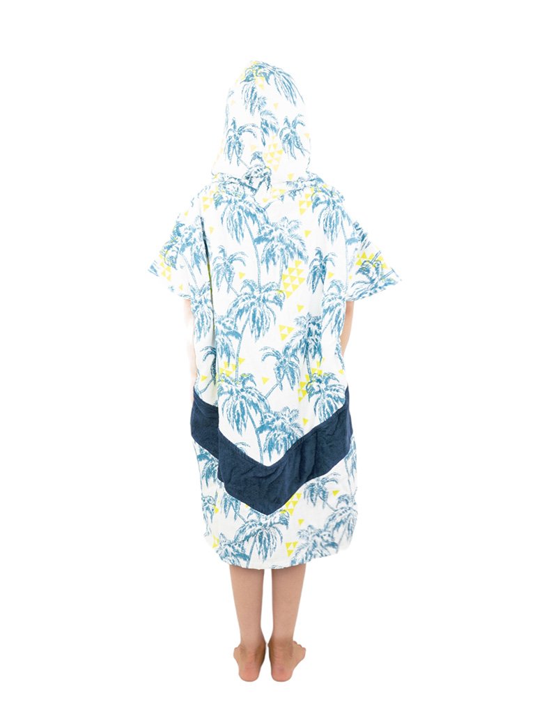 Kids Poncho - Palm Tree Fluo 6-9 ans