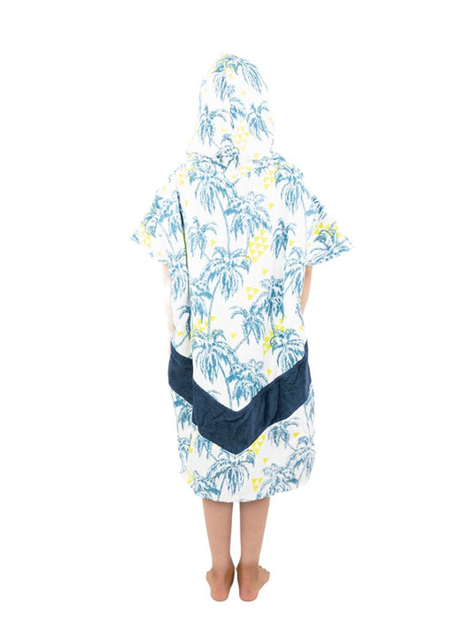 Kids Poncho - Palm Tree Fluo 6-9 ans