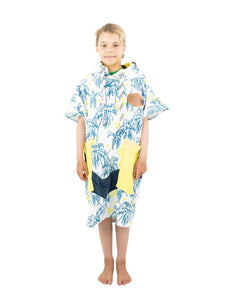 Poncho enfant 6 à 9 ans - Palm Tree Fluo