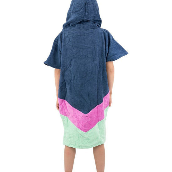 Kids Poncho - Grey Blue Parma 6-9 ans