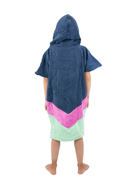 Kids Poncho - Grey Blue Parma 6-9 ans