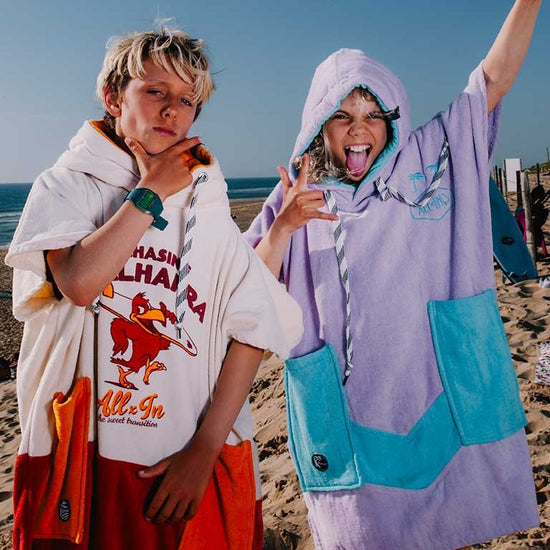 Kids Poncho - Viola 6-9 ans