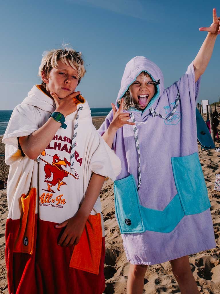 Kids Poncho - Viola 6-9 ans
