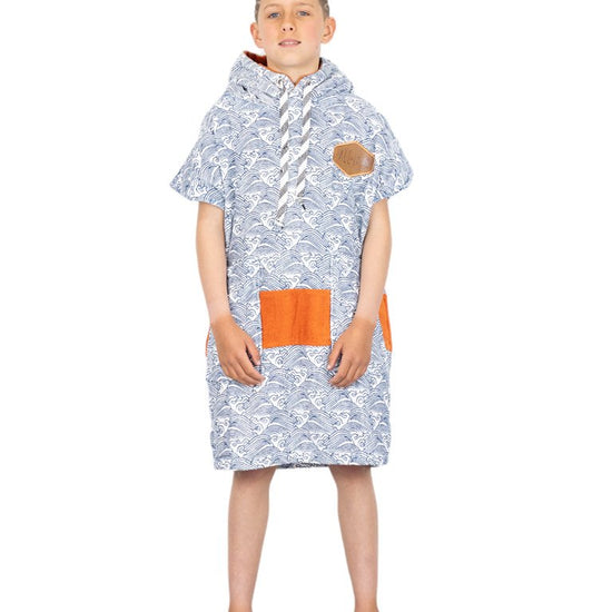 Kids Poncho - Ocean 6-9 ans