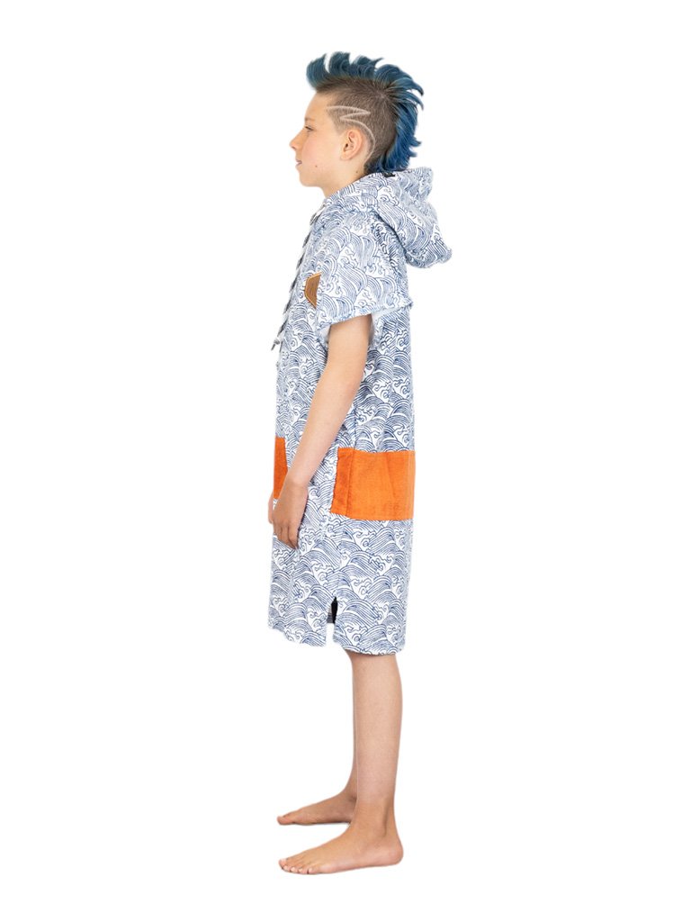 Kids Poncho - Ocean 6-9 ans