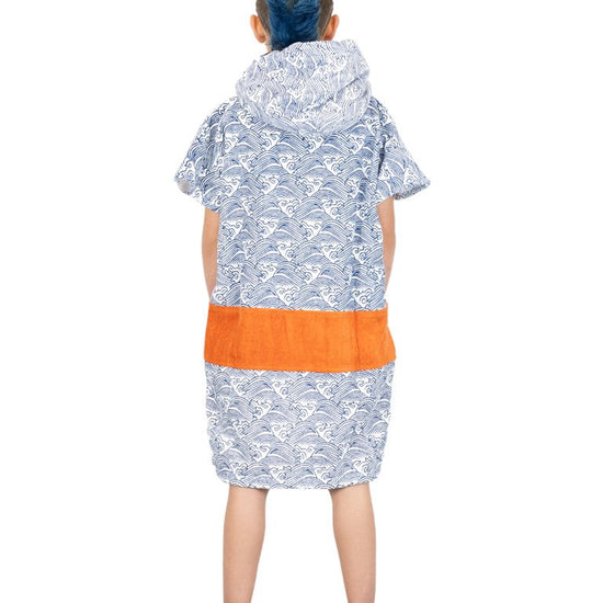 Kids Poncho - Ocean 6-9 ans