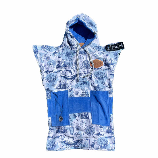 Kids Poncho - Marine 6-9 ans