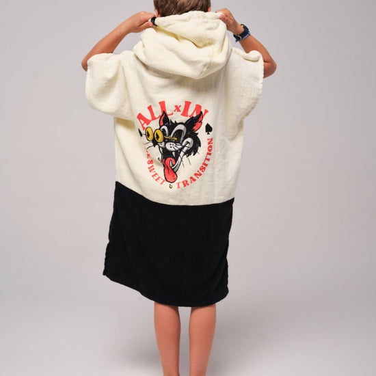 Kids Poncho - Badcat 6-9 ans
