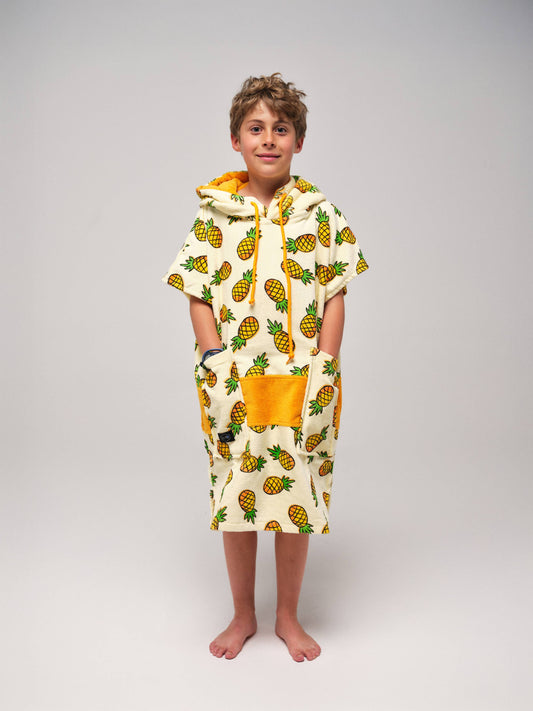 Kinderponcho - Ananas 6-9 jaar