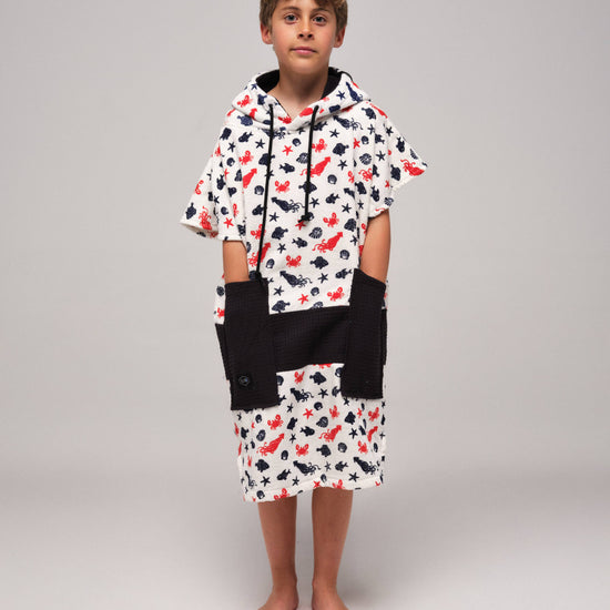 Kids Poncho - Seafood 6-9 ans