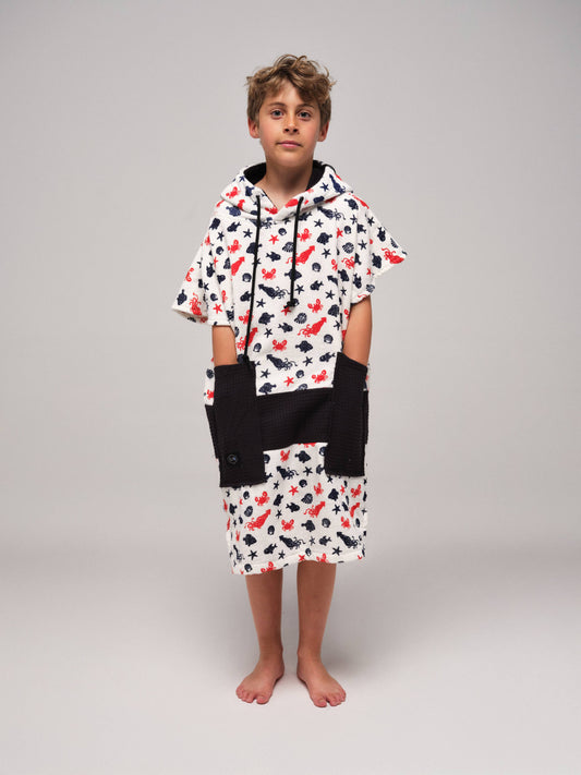 Kids Poncho - Seafood 6-9 ans