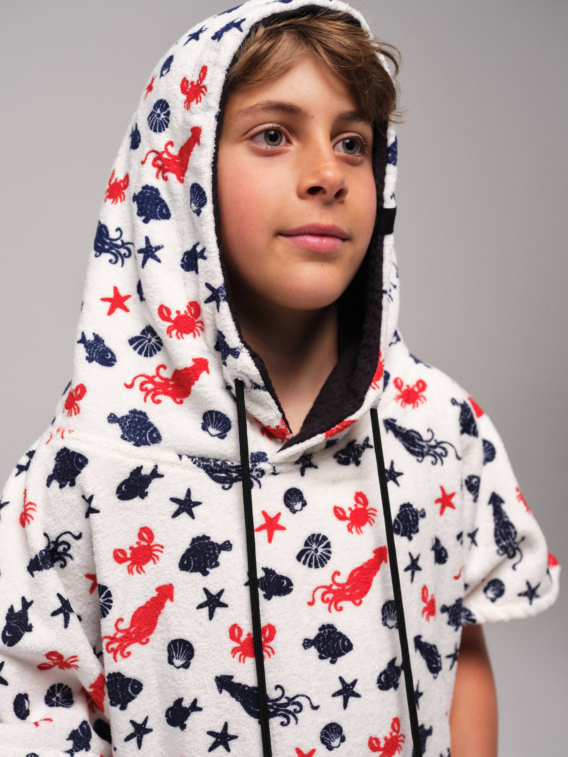 Kids Poncho - Seafood 6-9 ans