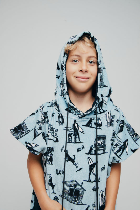Poncho Kind 6-9 Jahre - Kai