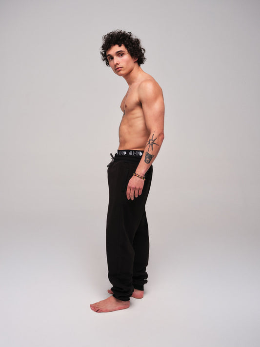 Fleece joggingpak - Zwart