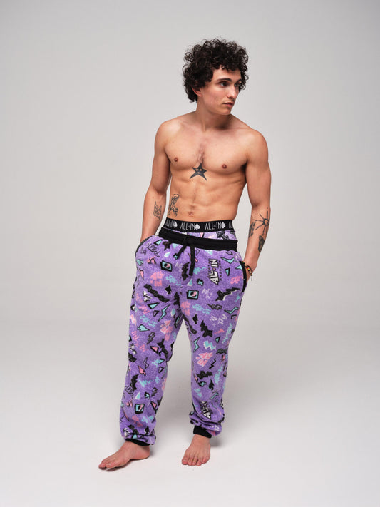 Fleece joggingpak - Pop 80s Violet